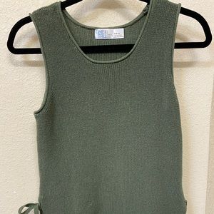 Time And Tru Olive Tank